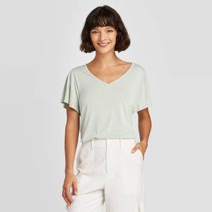 A New Day - Women's Short Sleeve V-Neck T-Shirt